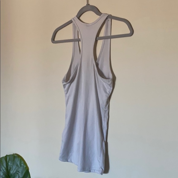White Racerback Tank Top - Picture 3 of 3